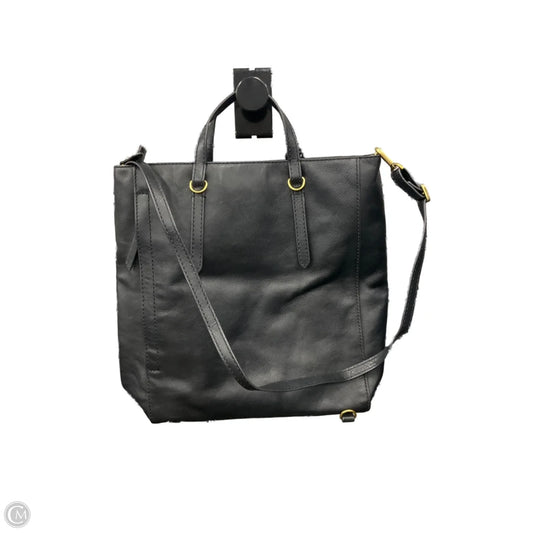 Handbag Leather By Fossil, Size: Medium