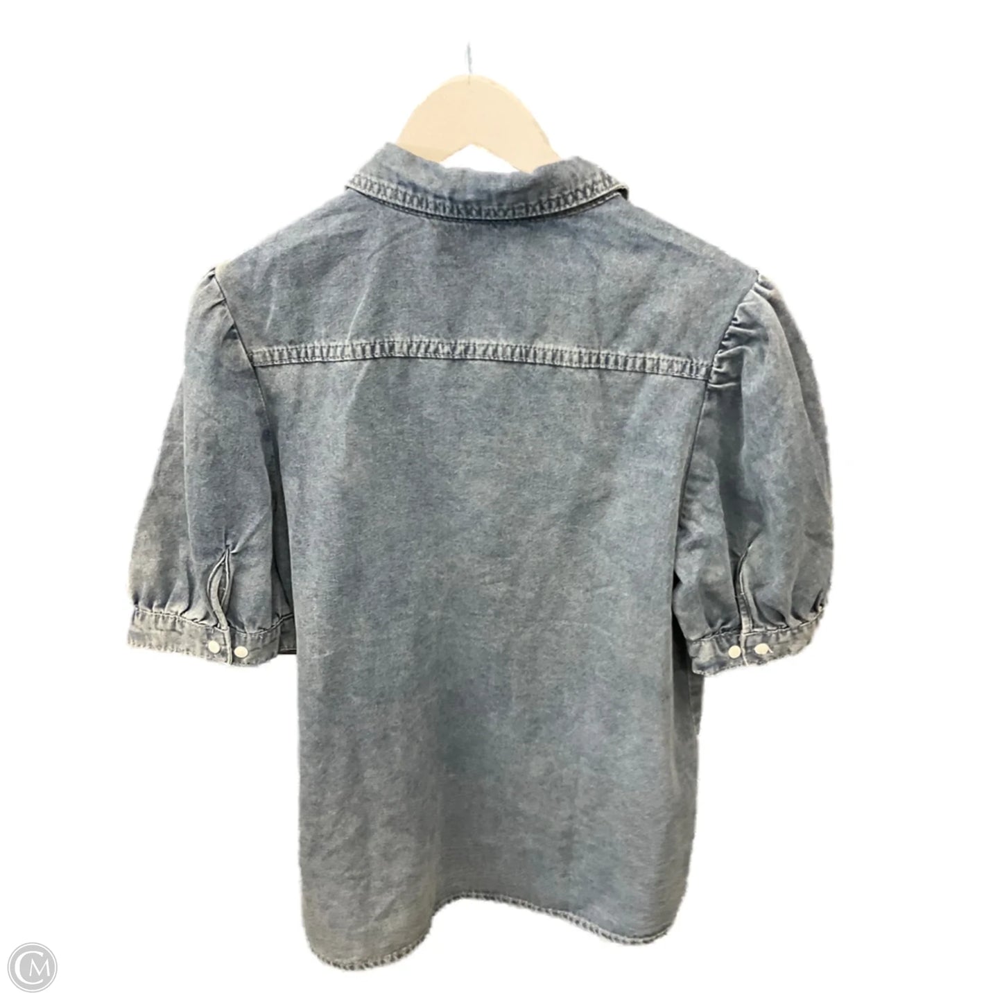 Top Short Sleeve By Clothes Mentor In Blue Denim, Size: S