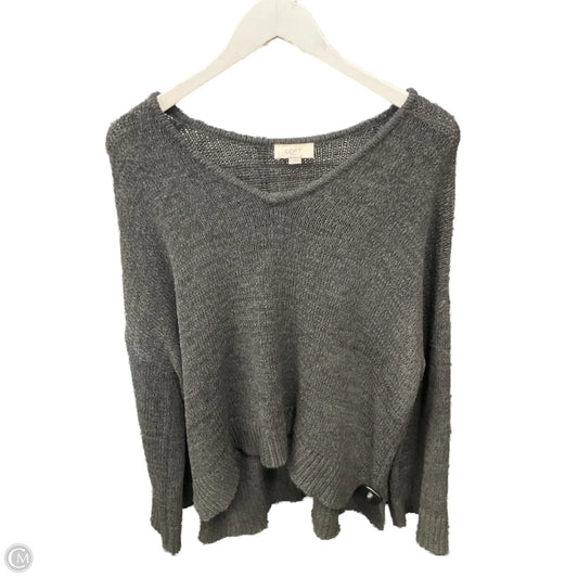 Sweater By Loft In Grey, Size: L