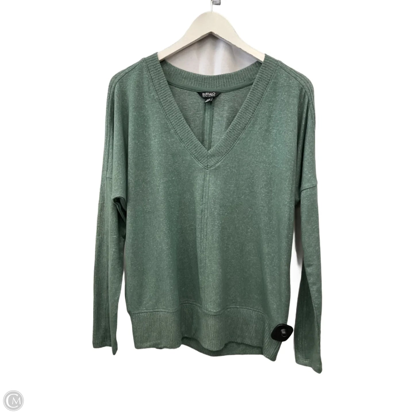 Top Long Sleeve By Buffalo David Bitton In Green, Size: S