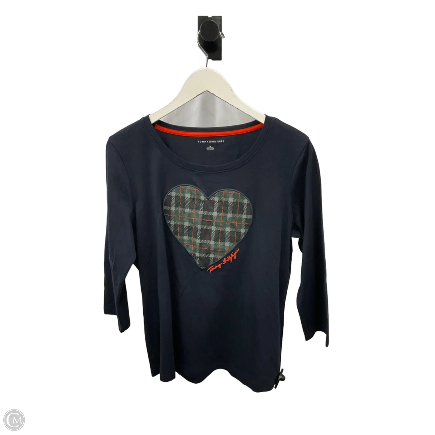 Top Long Sleeve By Tommy Hilfiger In Blue, Size: M