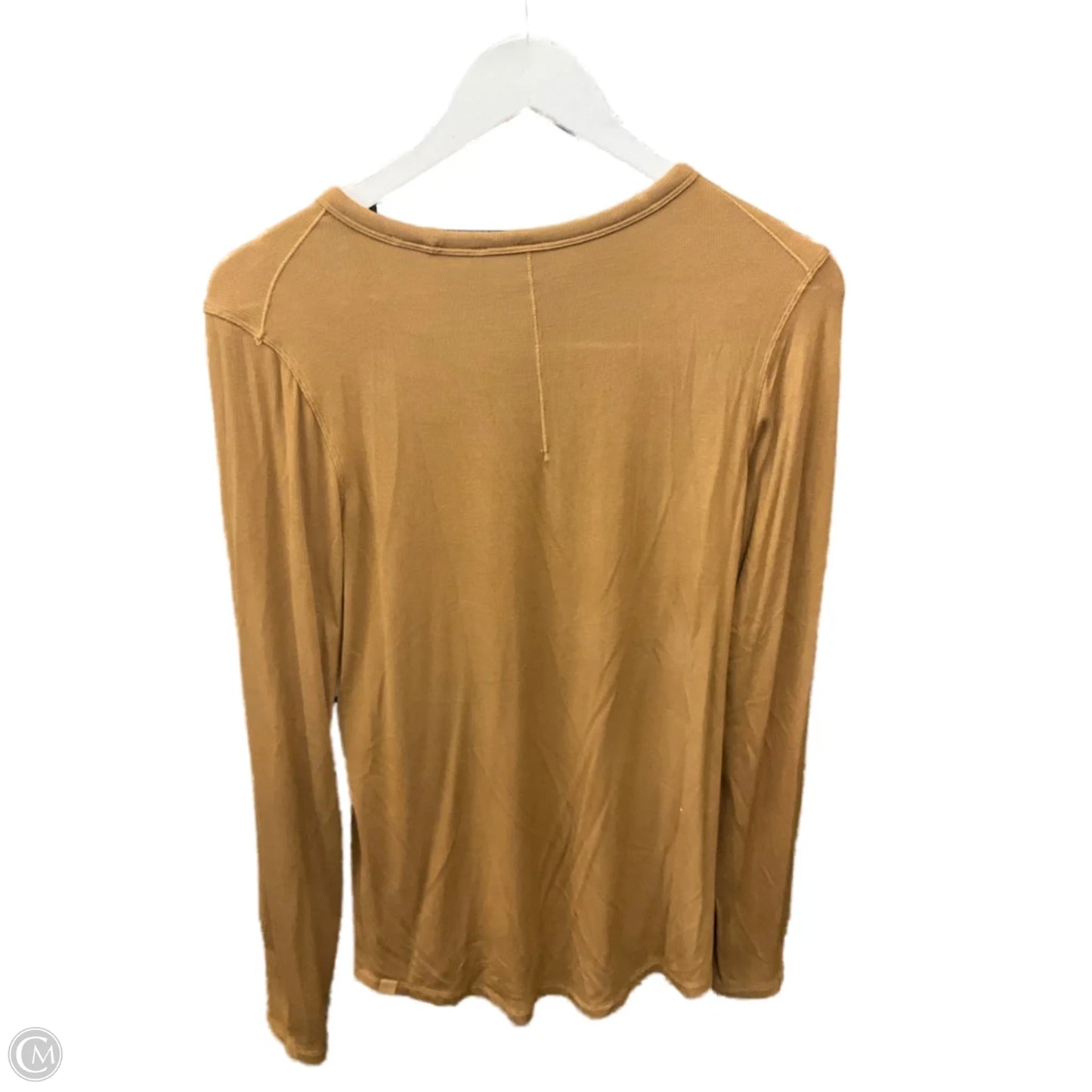 Athletic Top Long Sleeve Crewneck By Lululemon In Brown, Size: 12