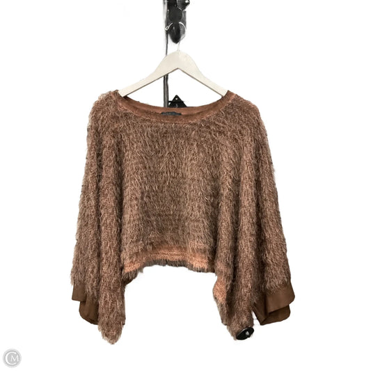 Sweater Short Sleeve By Lola In Brown, Size: S
