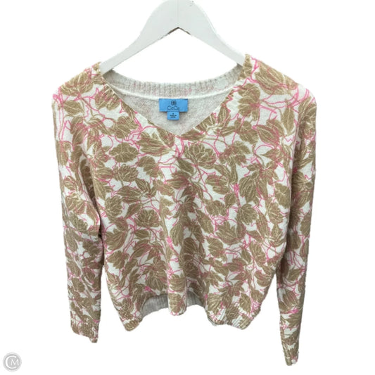 Sweater By Cece In Pink & Tan, Size: S