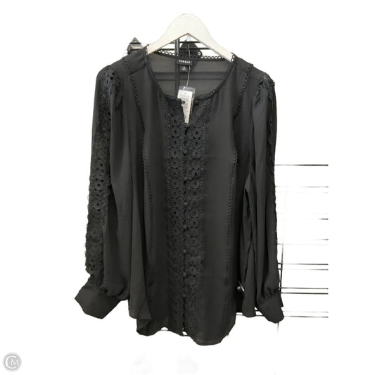Top Long Sleeve By Torrid In Black, Size: 2x