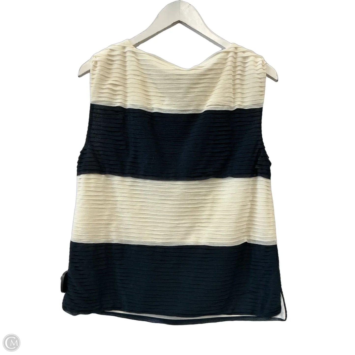 Top Sleeveless By Ann Taylor In Navy, Size: Lp