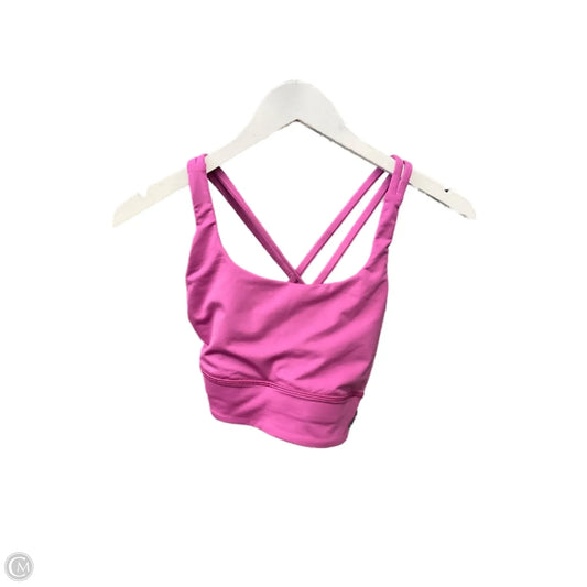 Athletic Bra By Lululemon In Pink, Size: 6