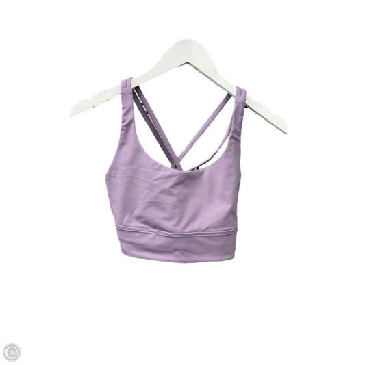 Athletic Bra By Lululemon In Purple, Size: 10