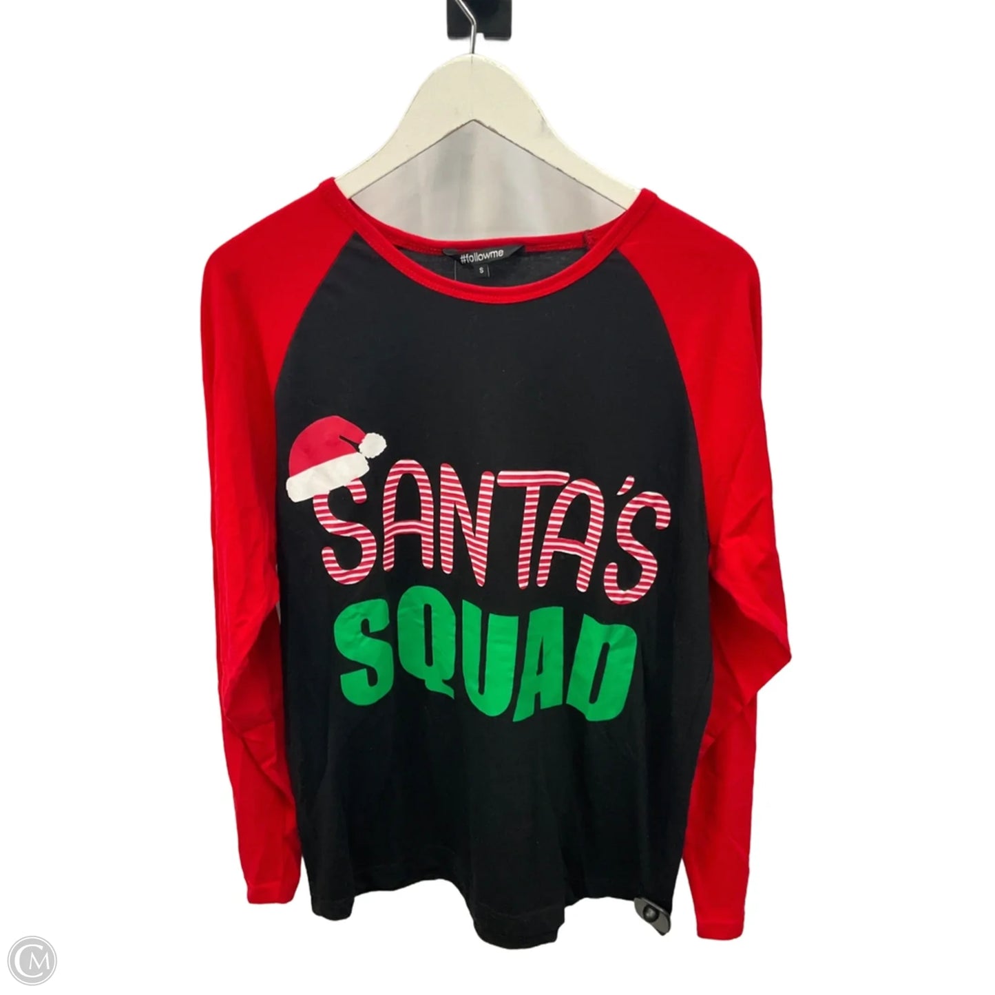 Top Long Sleeve By Clothes Mentor In Black & Red, Size: S