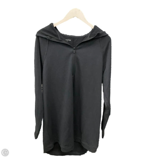 Athletic Top Long Sleeve Collar By Under Armour In Black, Size: 2x