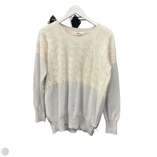Sweater Cashmere By Clothes Mentor In Cream, Size: S