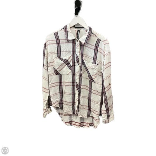 Top Long Sleeve By Clothes Mentor In Blue & Red & White, Size: M