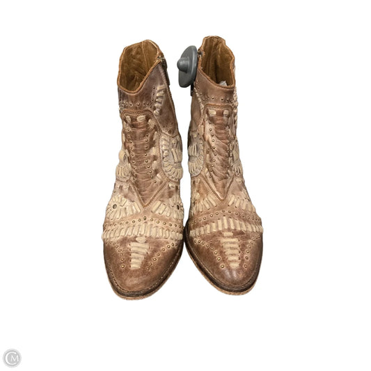 Boots Western By Matisse In Brown & Cream, Size: 8.5