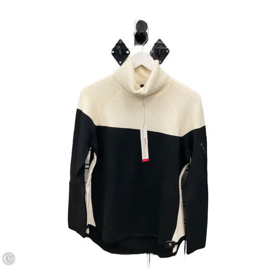 Sweater By Talbots In Black & Cream, Size: M