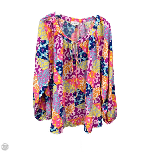 Top Long Sleeve By Emily Wonder In Multi-colored, Size: 3x