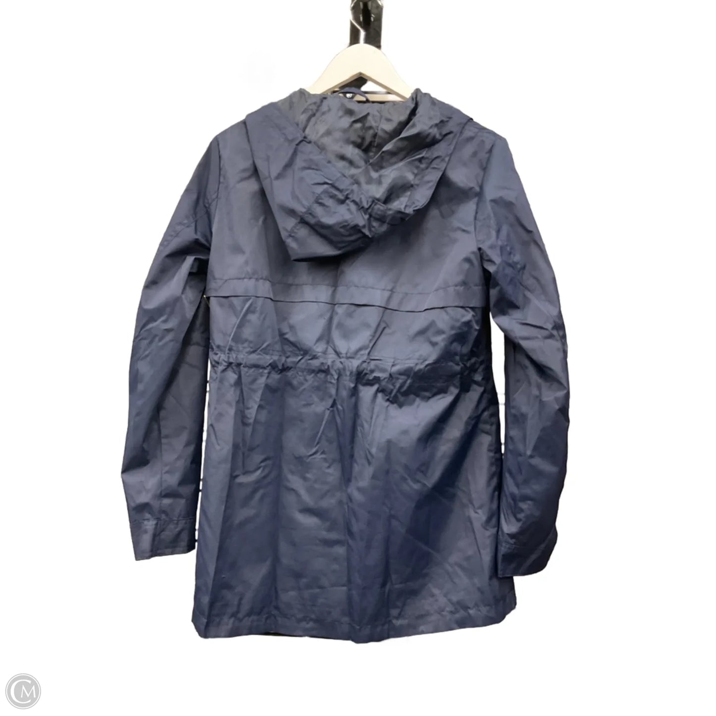 Jacket Windbreaker By Ambiance Apparel In Navy, Size: M