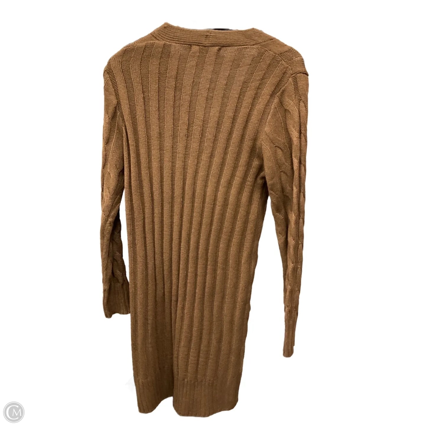 Sweater Cardigan By Clothes Mentor In Brown, Size: S