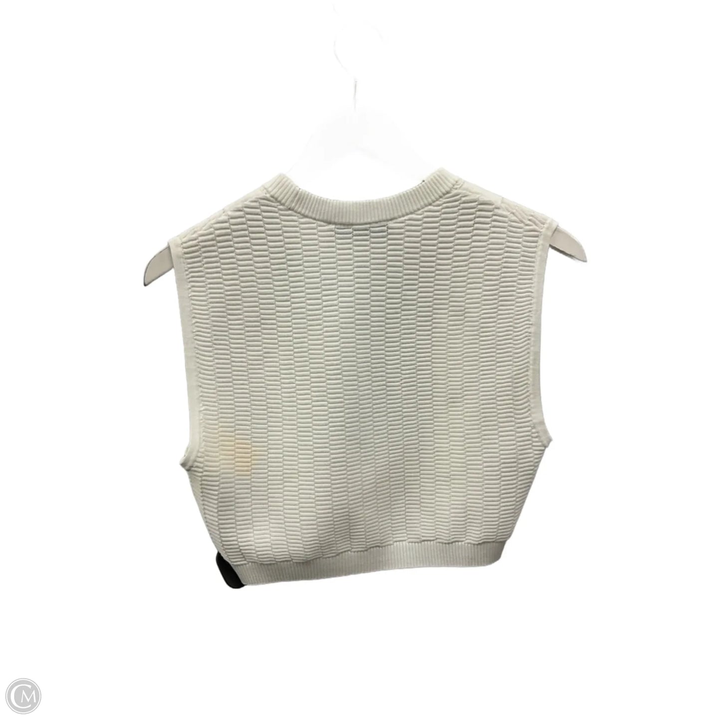 Top Sleeveless By Zara In White, Size: M