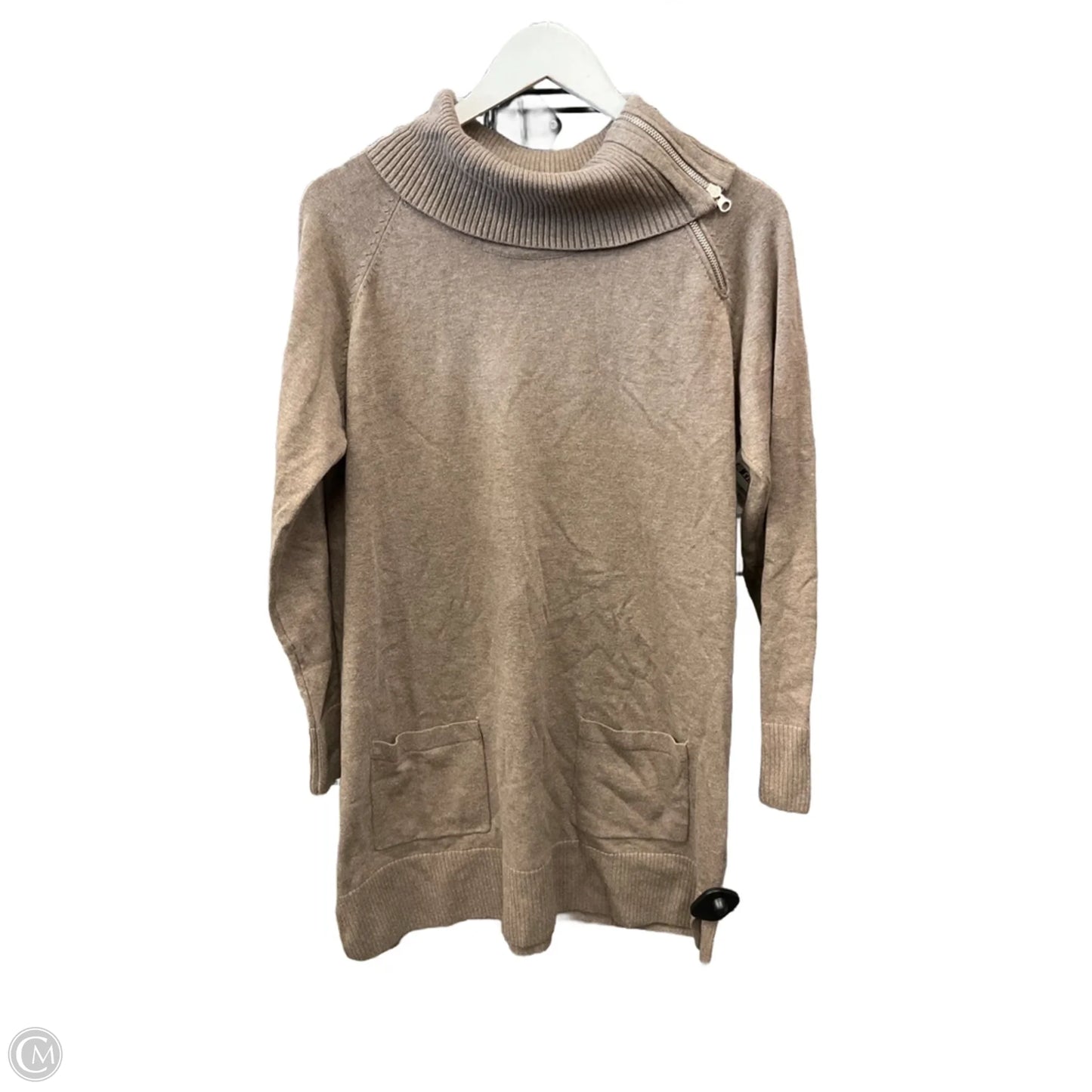 Tunic Long Sleeve By Eight Eight Eight In Tan, Size: L