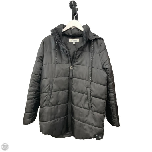 Jacket Puffer & Quilted By Sebby In Black, Size: S