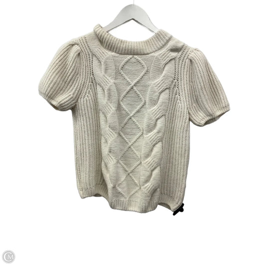 Sweater Short Sleeve By Rachel Zoe In Cream, Size: S