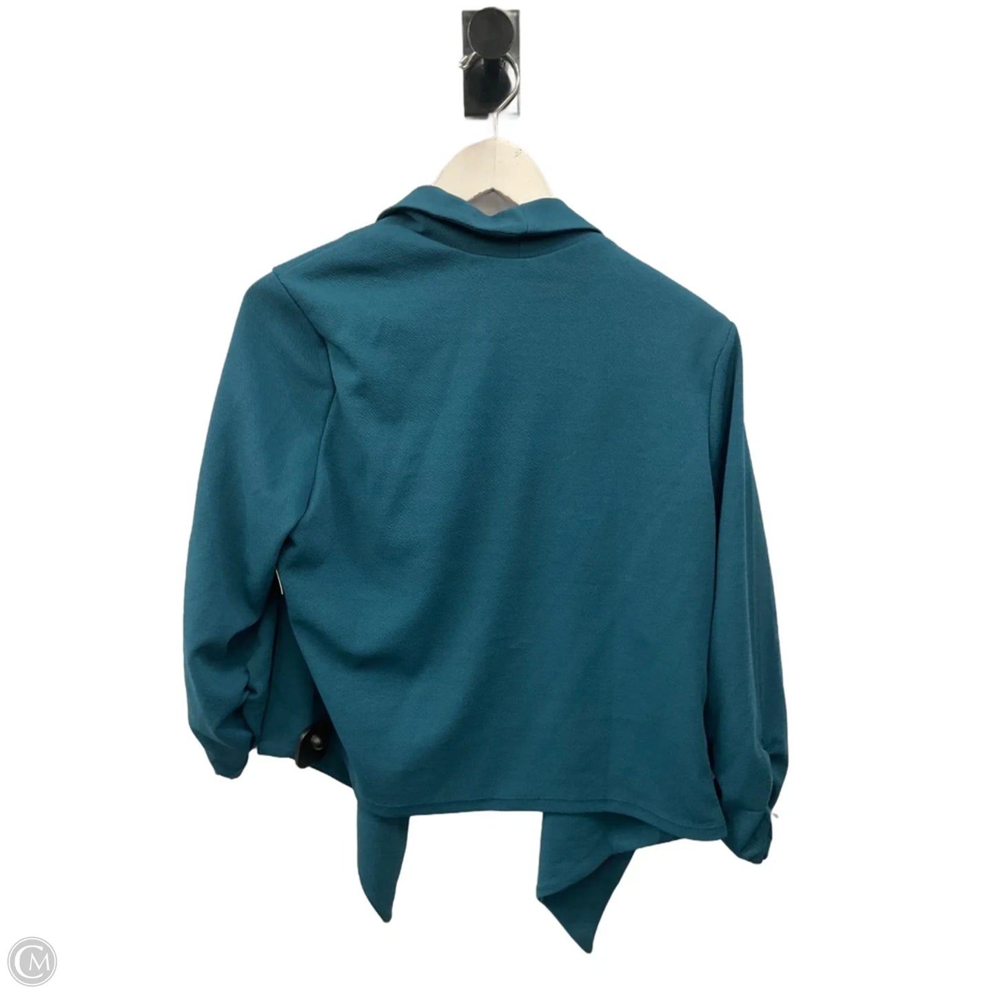Blazer By Clothes Mentor In Teal, Size: Xl