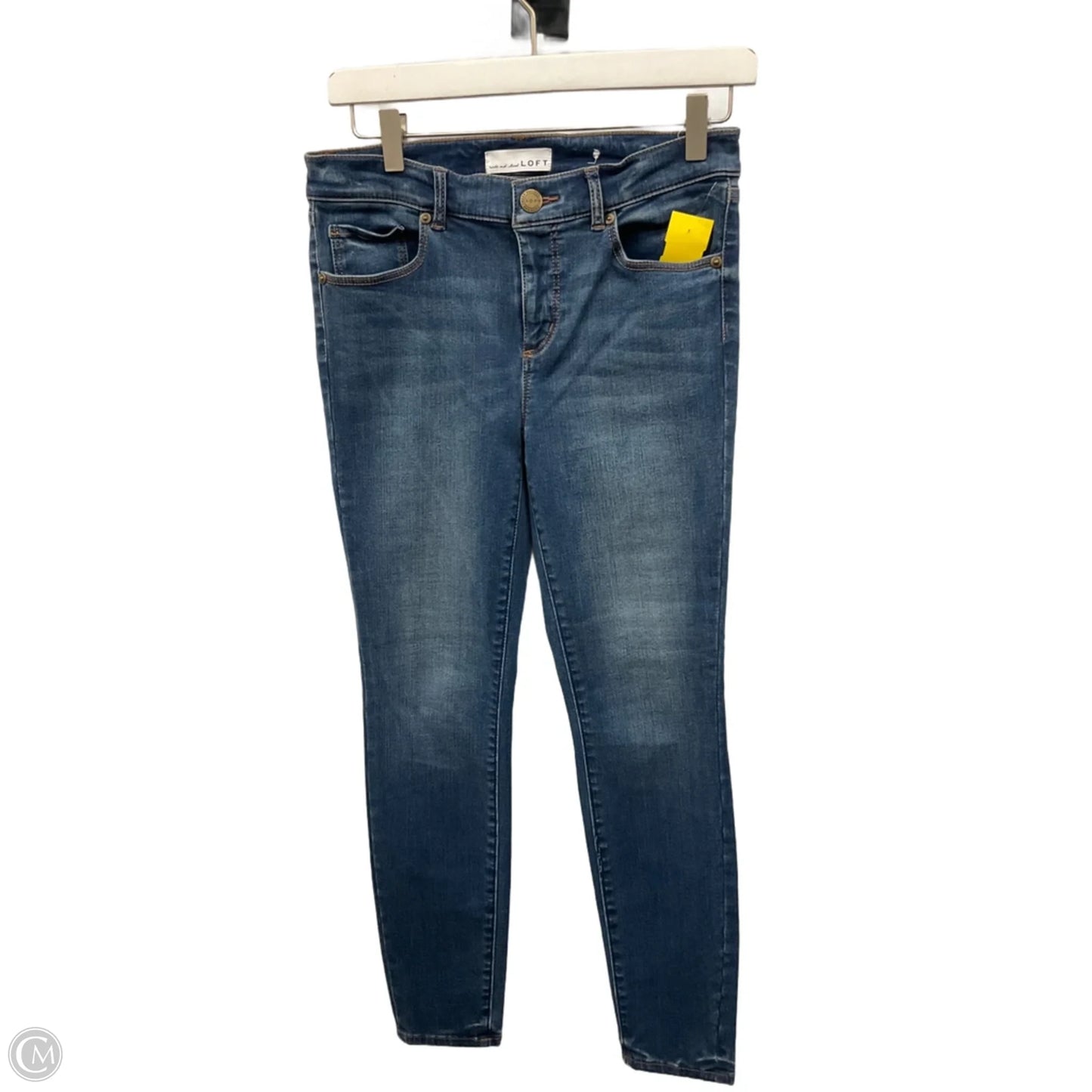 Jeans Skinny By Loft In Blue Denim, Size: 6