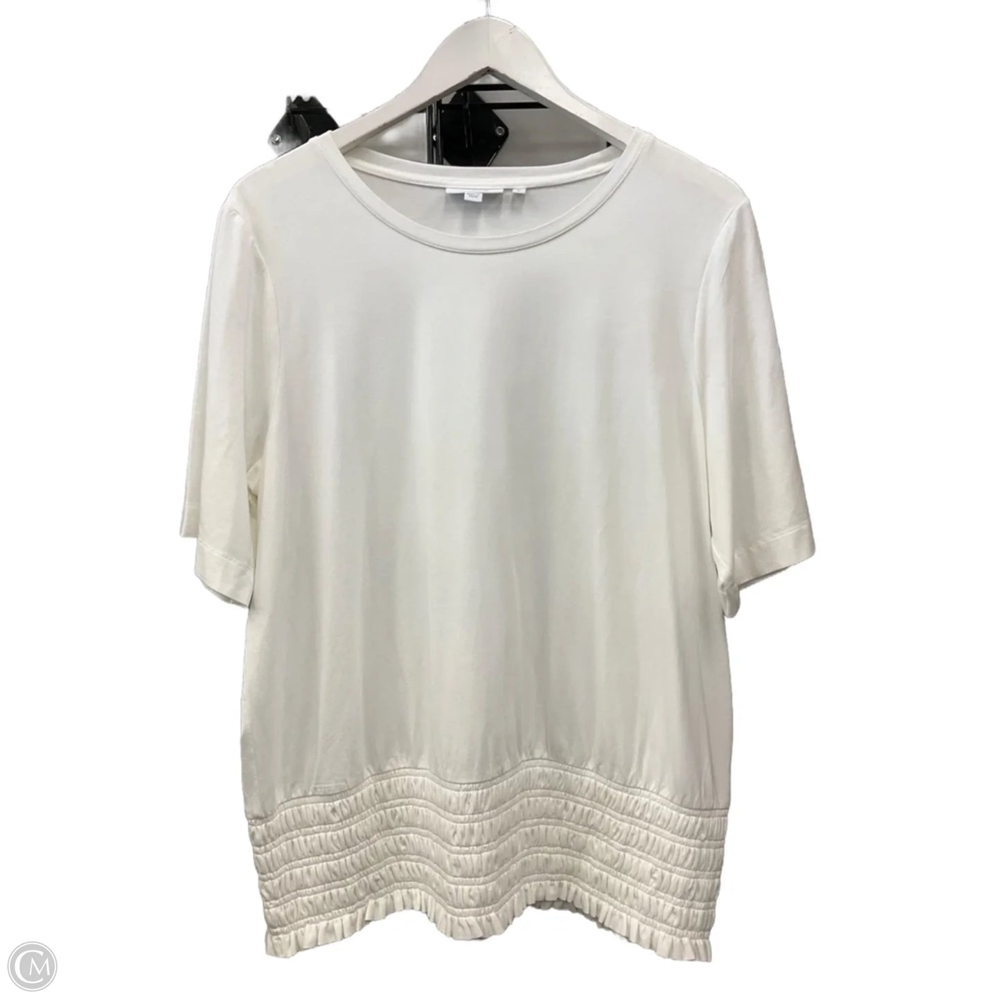 Top Short Sleeve By Chicos In White, Size: L