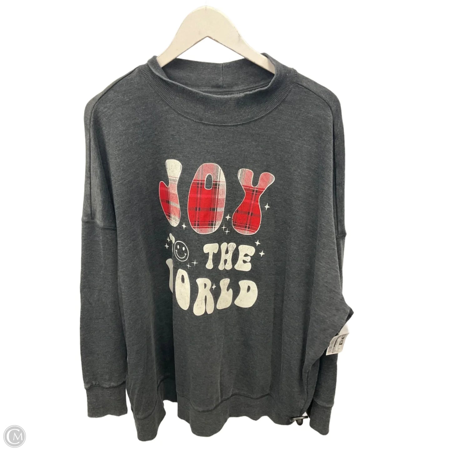 Sweatshirt Crewneck By Maurices In Grey, Size: 2x