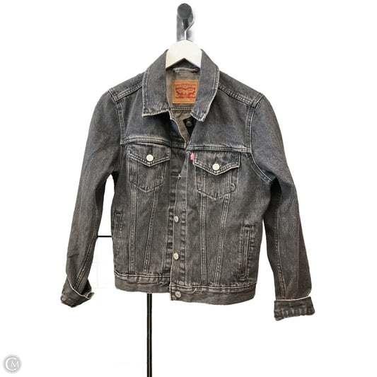 Jacket Denim By Levis In Black, Size: L