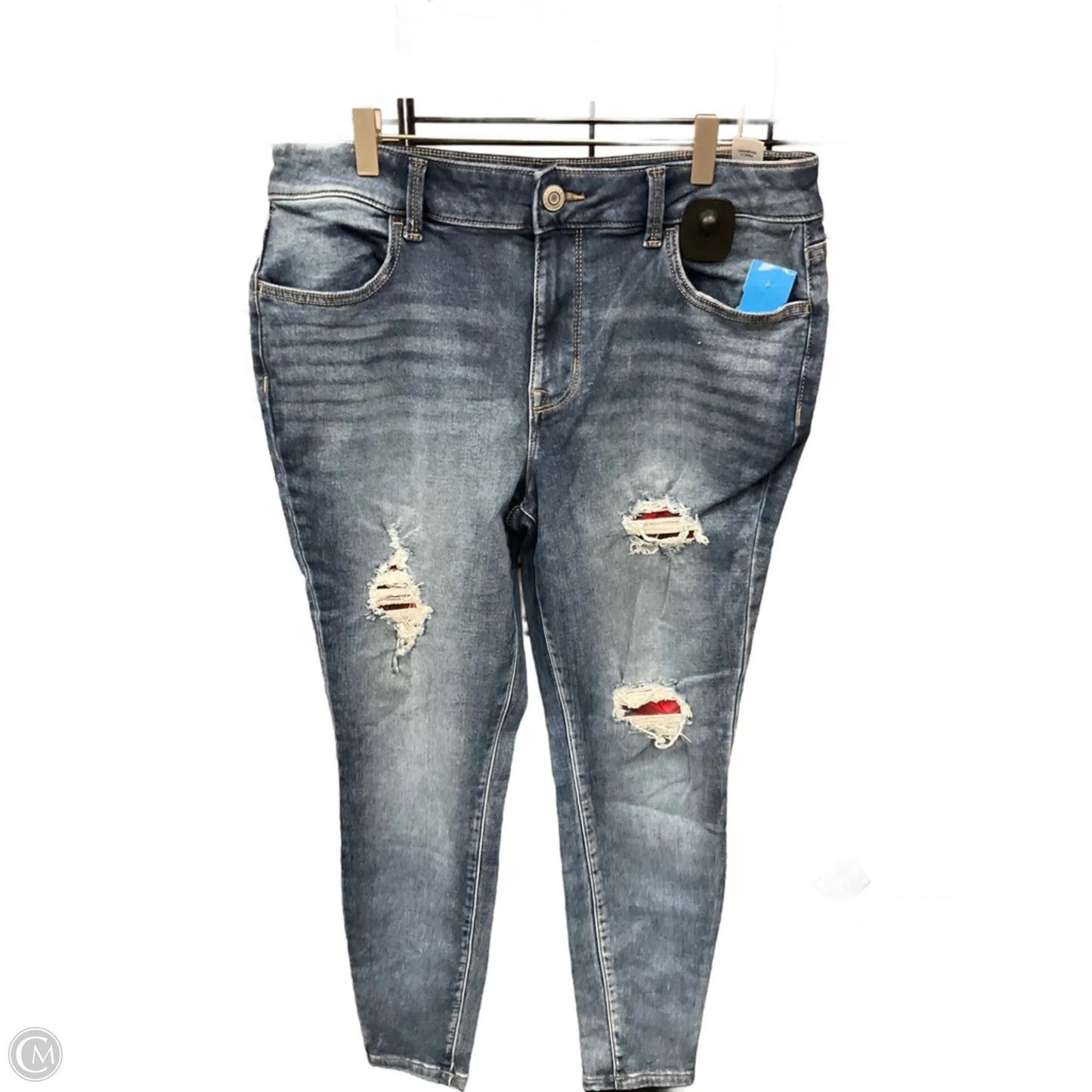 Jeans Skinny By Maurices In Blue Denim, Size: 12