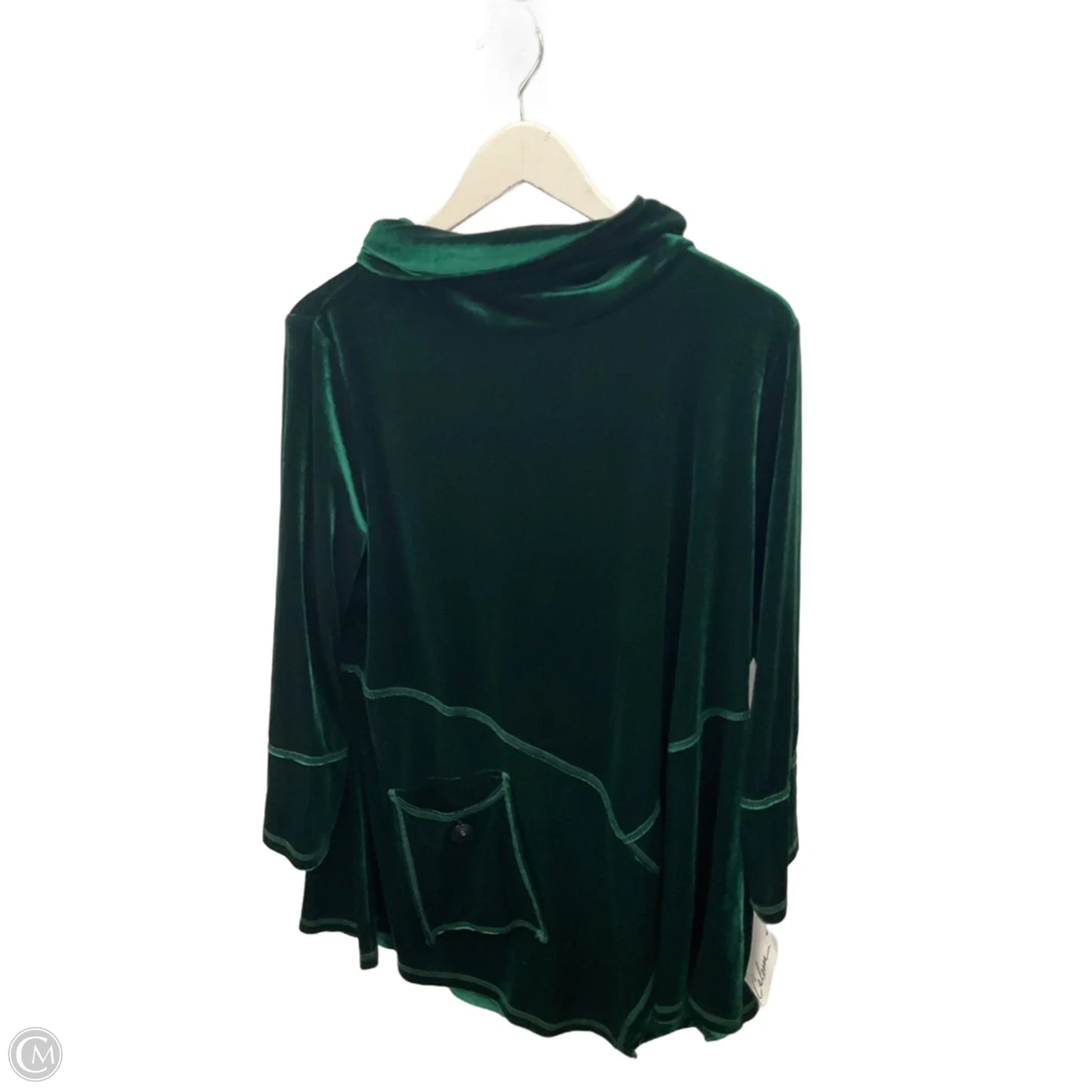 Tunic Long Sleeve By Clothes Mentor In Green, Size: Xl