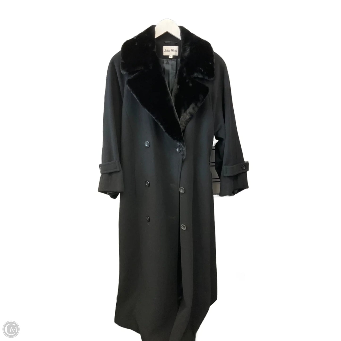 Coat Wool By Clothes Mentor In Black, Size: M