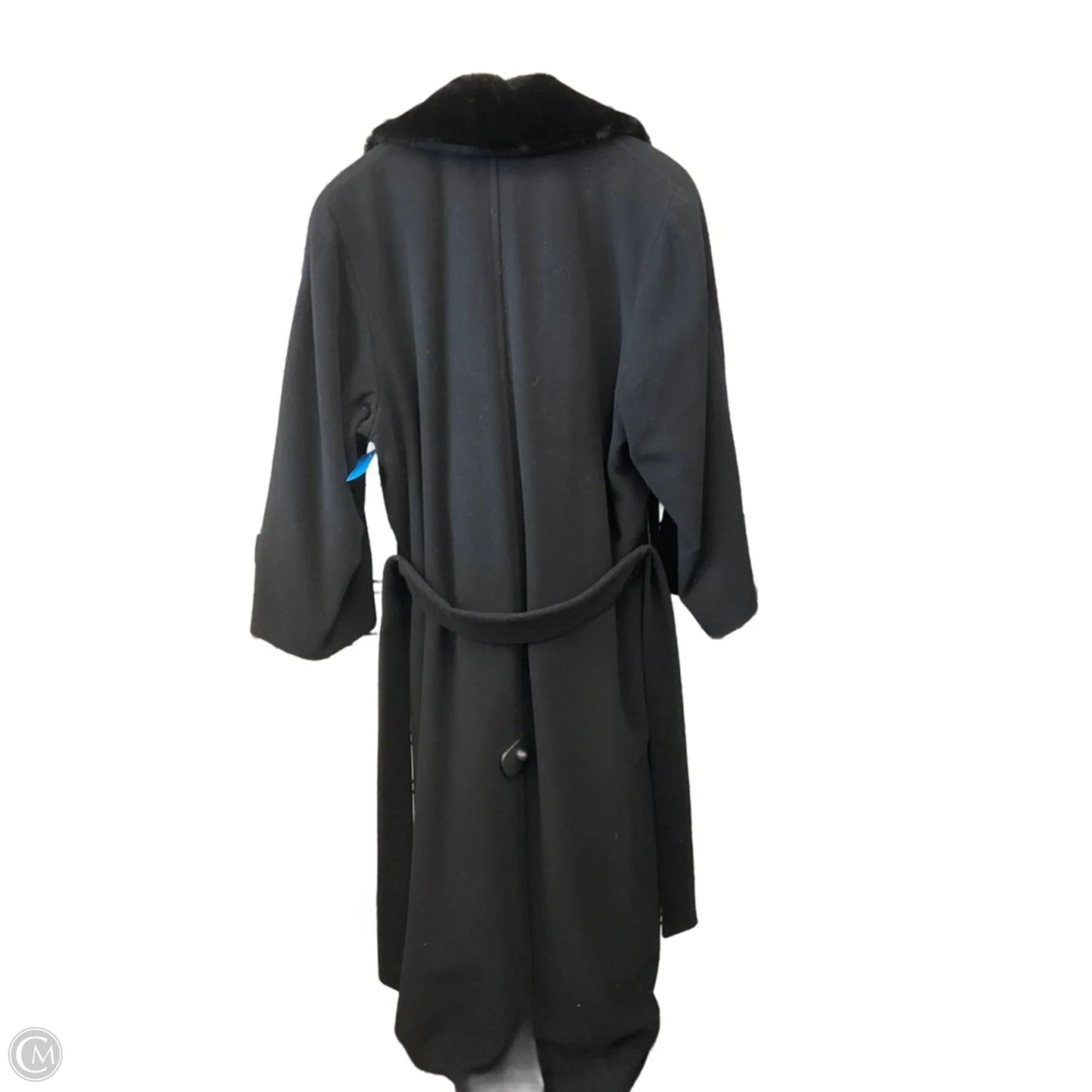 Coat Wool By Clothes Mentor In Black, Size: M
