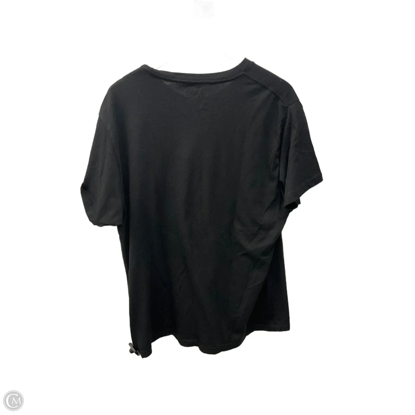 Top Short Sleeve By Holiday Time In Black, Size: Xl