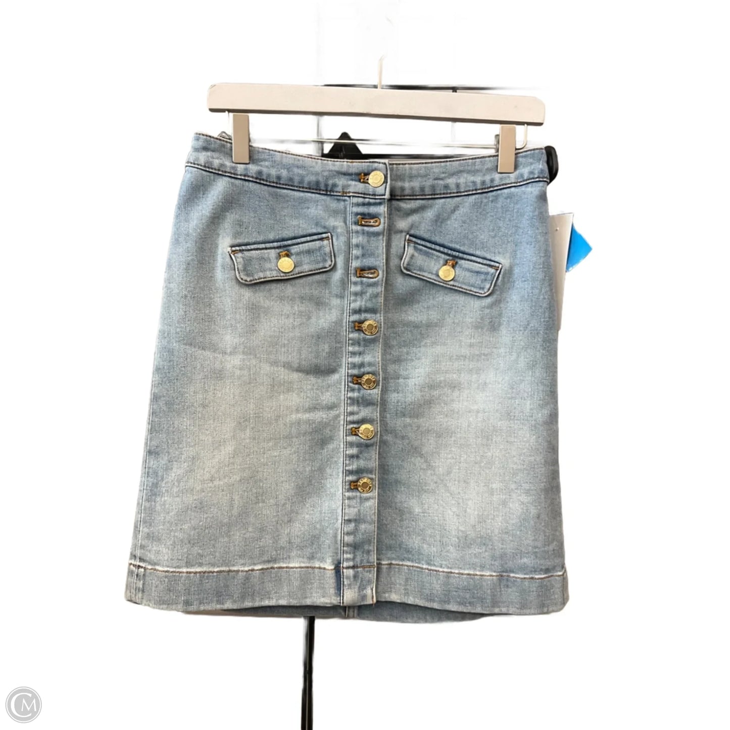 Skirt Mini & Short By Talbots In Blue Denim, Size: 2p