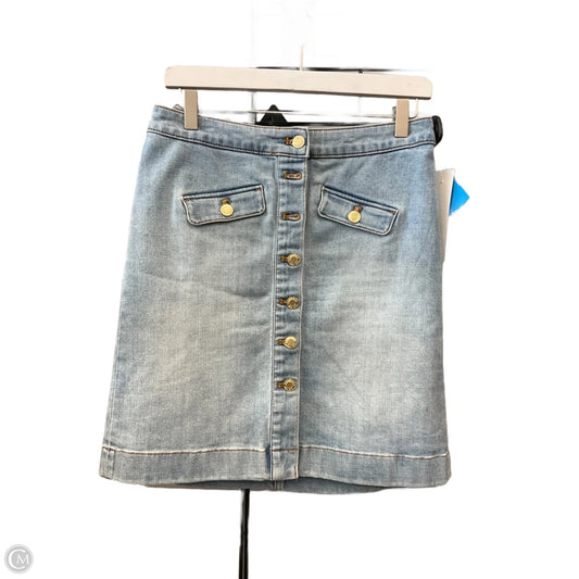 Skirt Mini & Short By Talbots In Blue Denim, Size: 2p