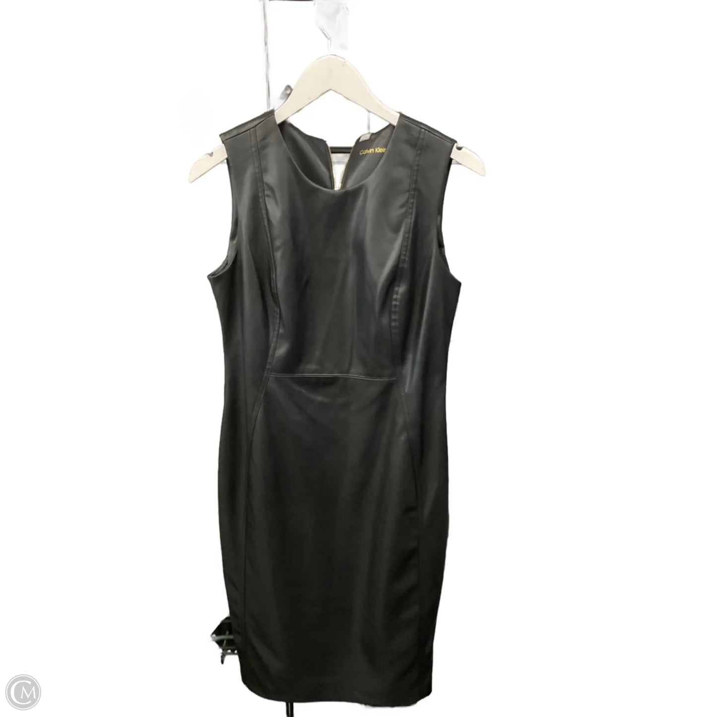Dress Casual Midi By Calvin Klein In Black, Size: M