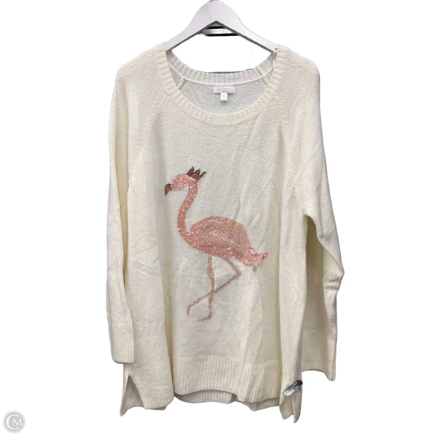 Sweater By Lc Lauren Conrad In Cream, Size: Xl