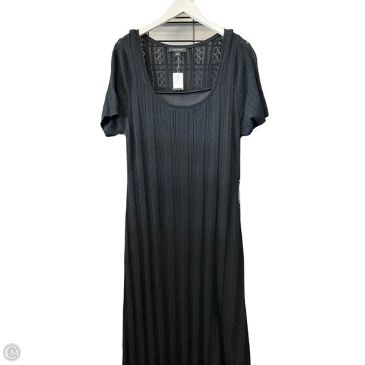 Dress Casual Midi By Ann Taylor In Black, Size: Xxl