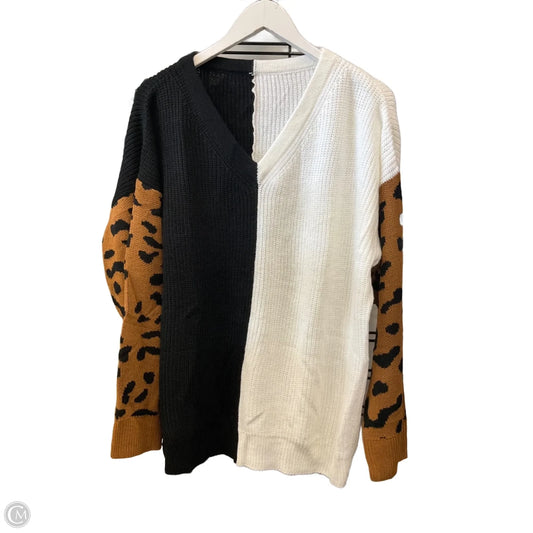 Sweater By Clothes Mentor In Animal Print, Size: Xl