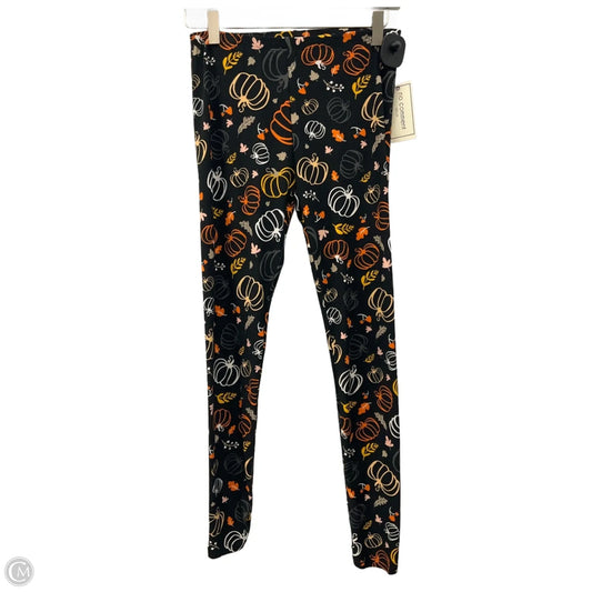 Pants Leggings By No Comment In Black & Orange, Size: M