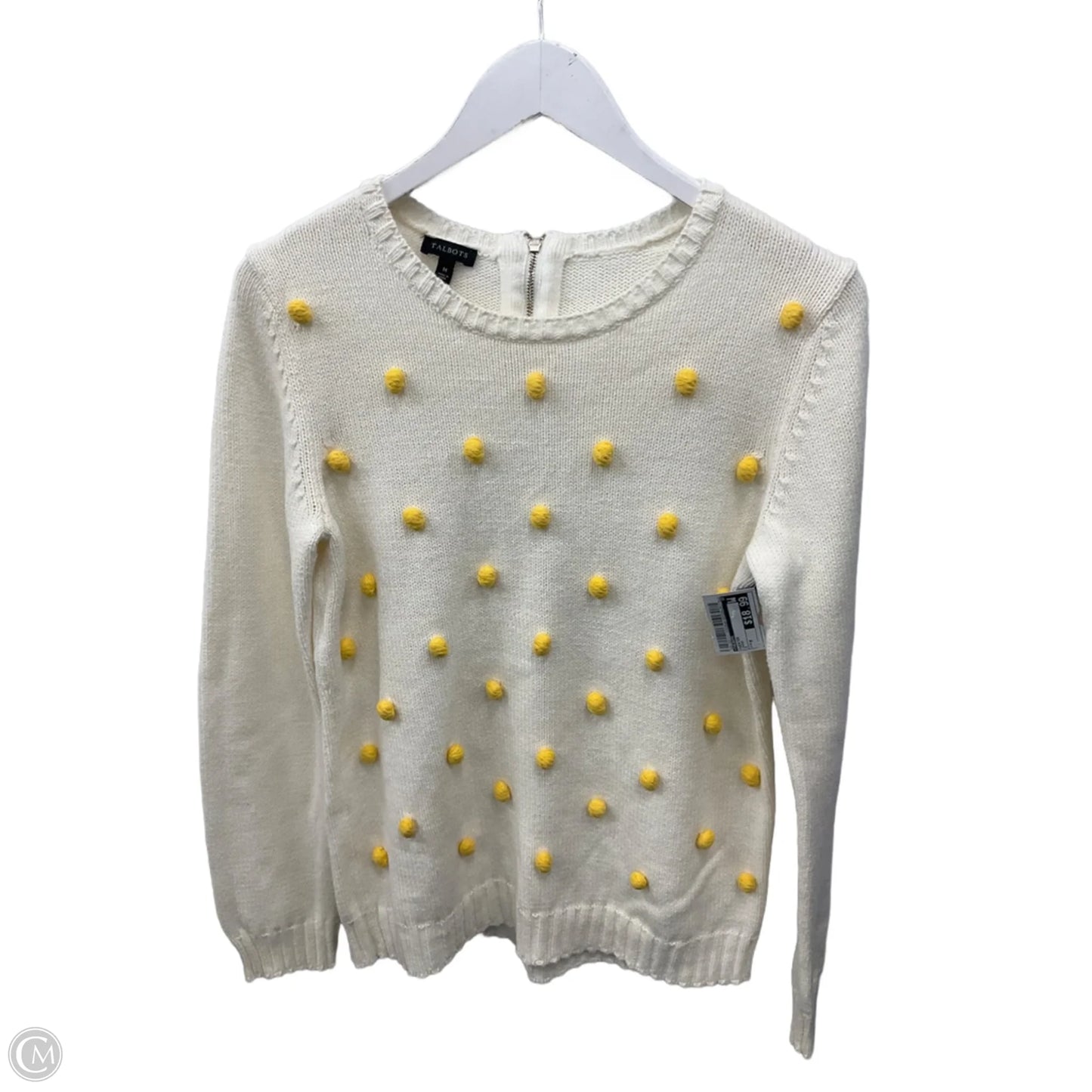 Sweater By Talbots In Cream, Size: M