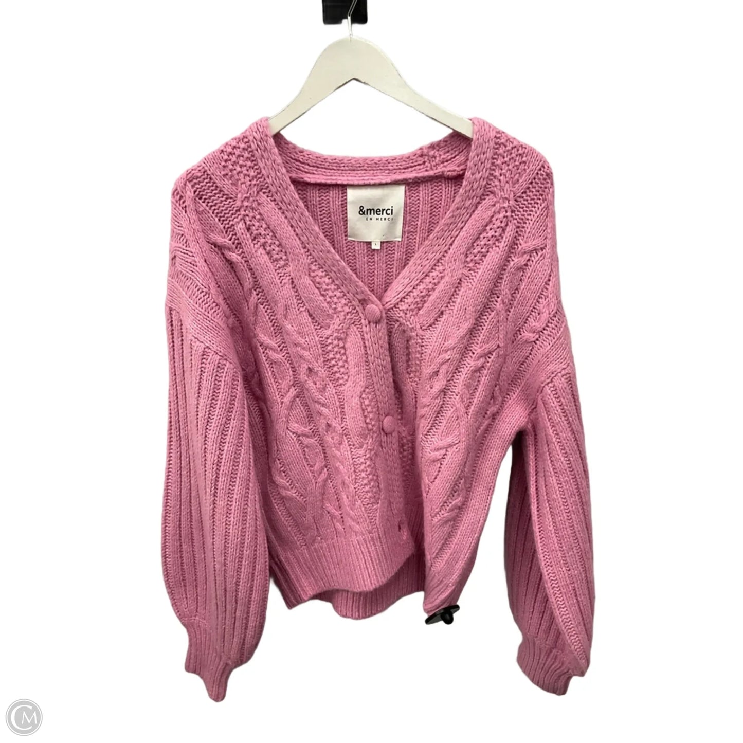 Sweater Cardigan By &merci In Pink, Size: L