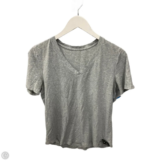 Athletic Top Short Sleeve By Lululemon In Gold, Size: 6