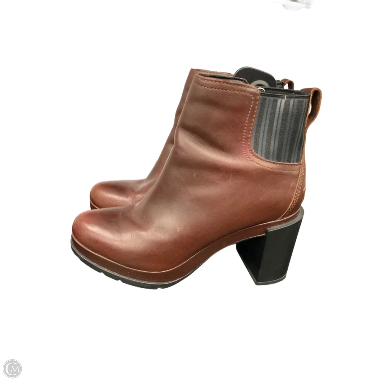 Boots Ankle Heels By Sorel In Brown, Size: 8