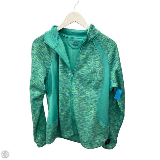 Athletic Jacket By Tek Gear In Aqua, Size: Xl