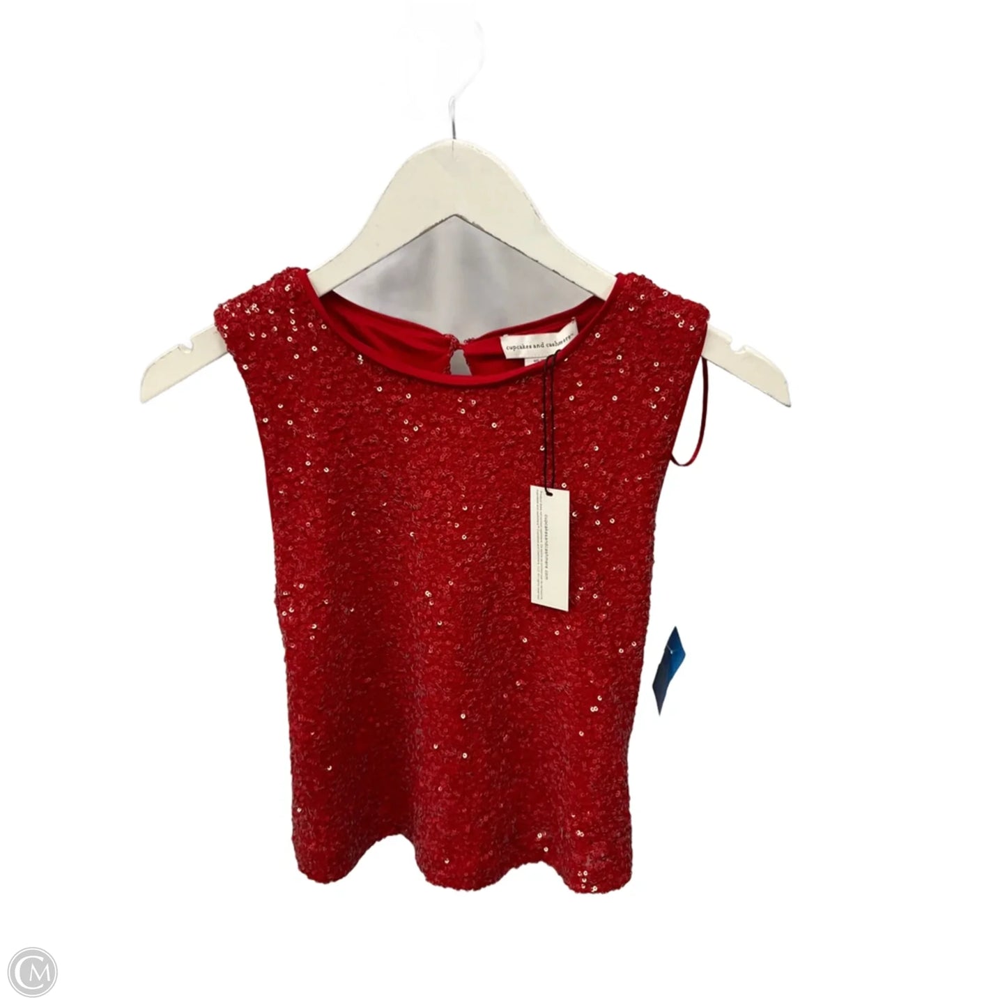 Top Sleeveless By Cupcakes And Cashmere In Red, Size: Xs