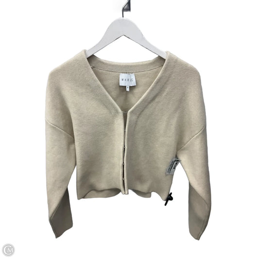 Sweater Cardigan By Mable In Cream, Size: M