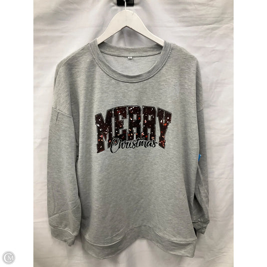 Top Long Sleeve By Clothes Mentor In Grey, Size: L